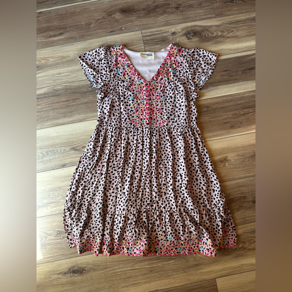 Savanna Jane Cheetah Casual Dress